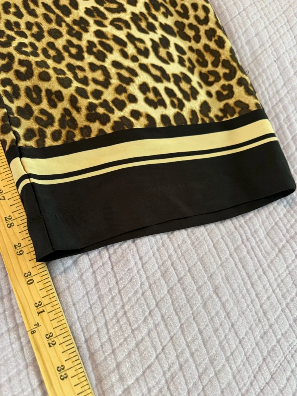 H&M Leopard Print Wide-Leg Pants, Size L, Great Condition - Picture 13 of 14